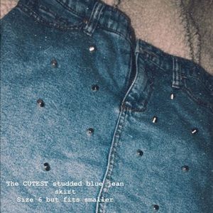 Blue jean skirt